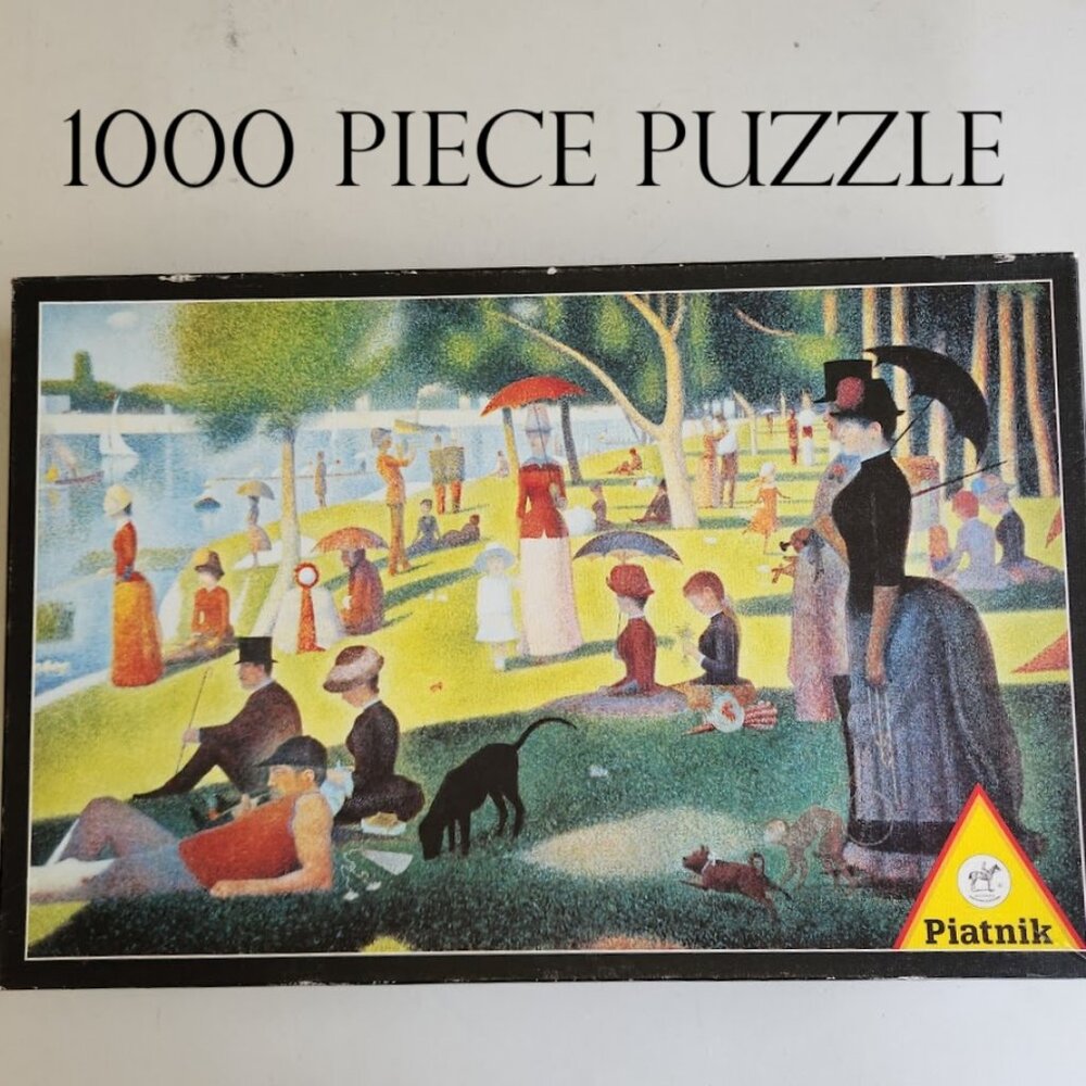 Piatnik 1000 Piece Jigsaw Puzzle Georges Seurat La Grande Jatte A Sunday Afterno